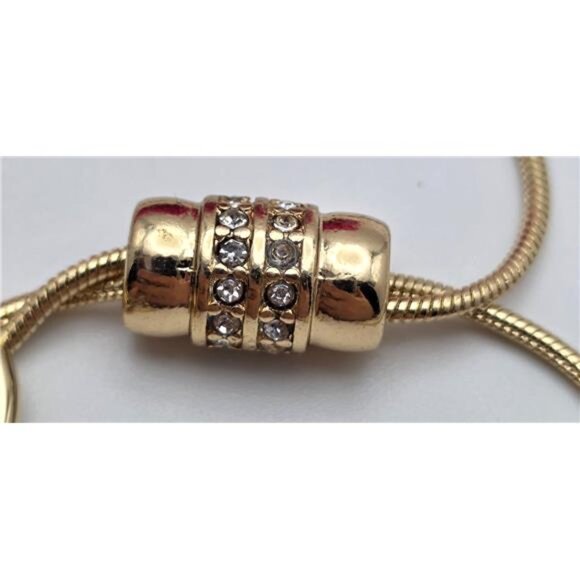 Premier Designs Statement Pendant Necklace 35 In Gold Tone Asymmetrical Crystal - Picture 6 of 6